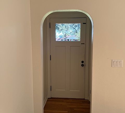 Entry with hall closet