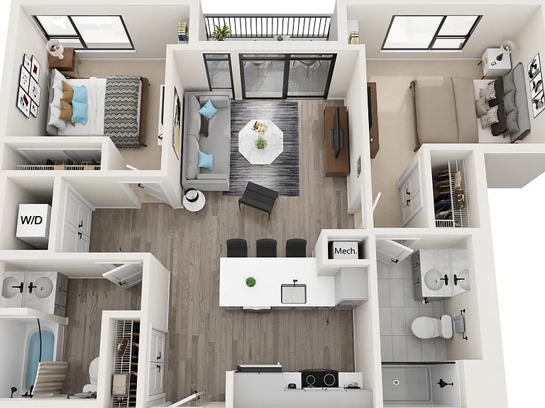 Virgo - 2 Bedroom, 2 Bathroom