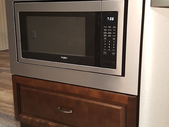 Microwave in Kitchen island