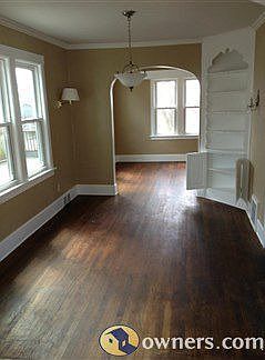 Looking from dining room into living room