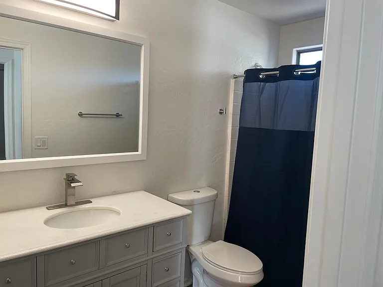 Recently updated downstairs bathroom.