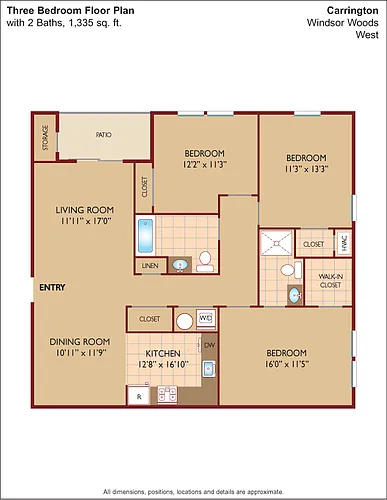Floor plan $2.50/sq.ft. - The Carrington
