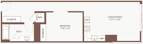Floor plan Open 1x1 B19 Olympic