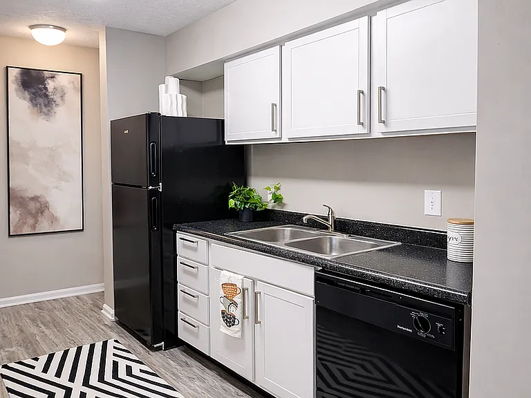 Ample cabinetry