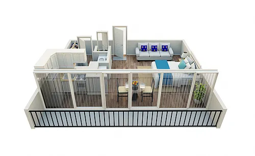 Floor plan Studio Unfurnished