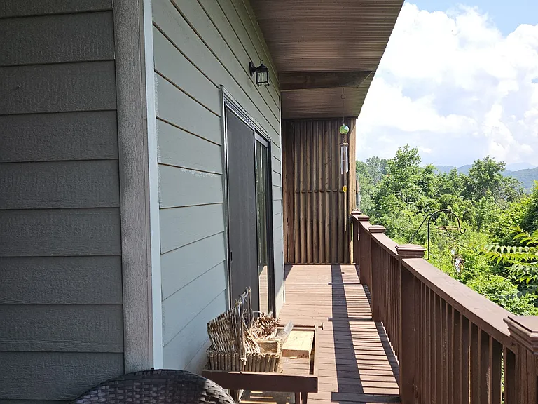 Back porch with montain views