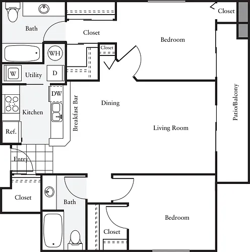 Floor plan 2X2 - B
