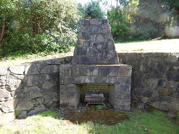Outside fireplace