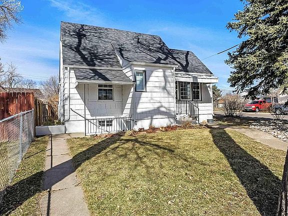 Front with downstairs entry.