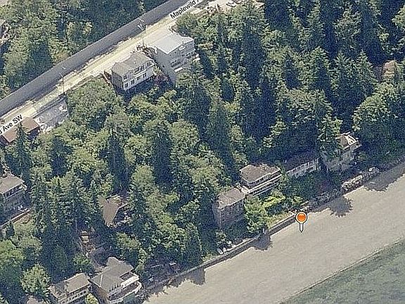 Aerial view of house