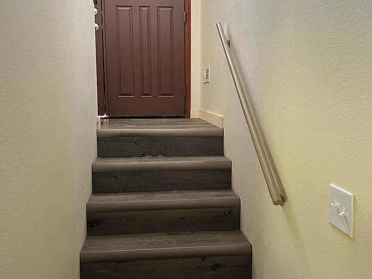 To the entrance door