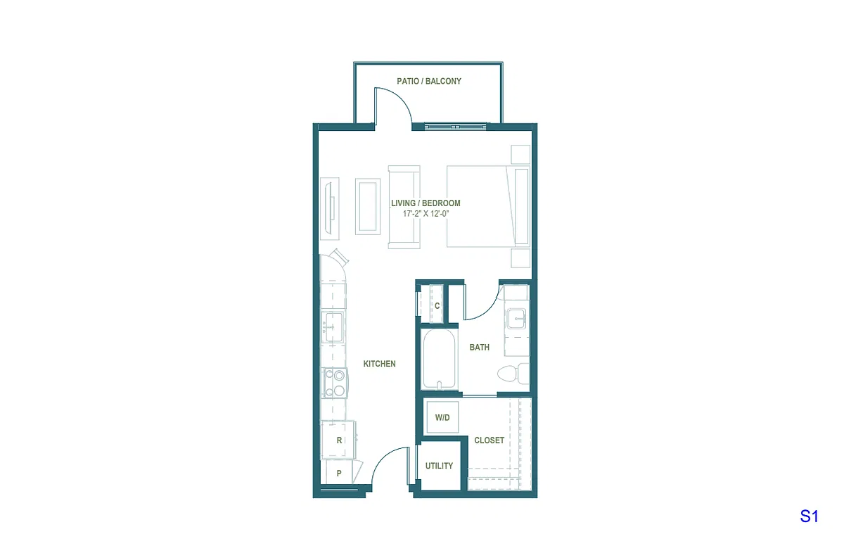 Floor plan S1 | Studio