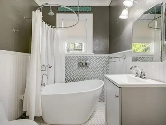 New soaking tub for a relaxing bath