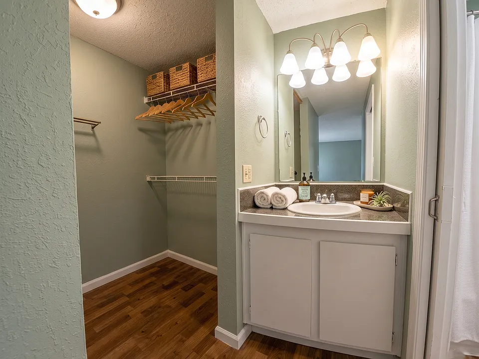 Master Vanity and Walk-in Closet