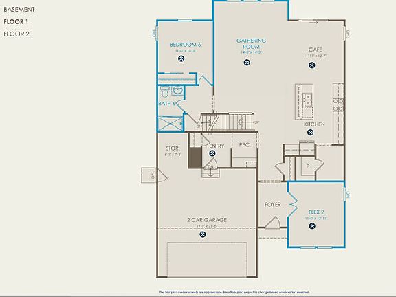 Continental II Floor Plan, Quick Move-In Home, Floor 1