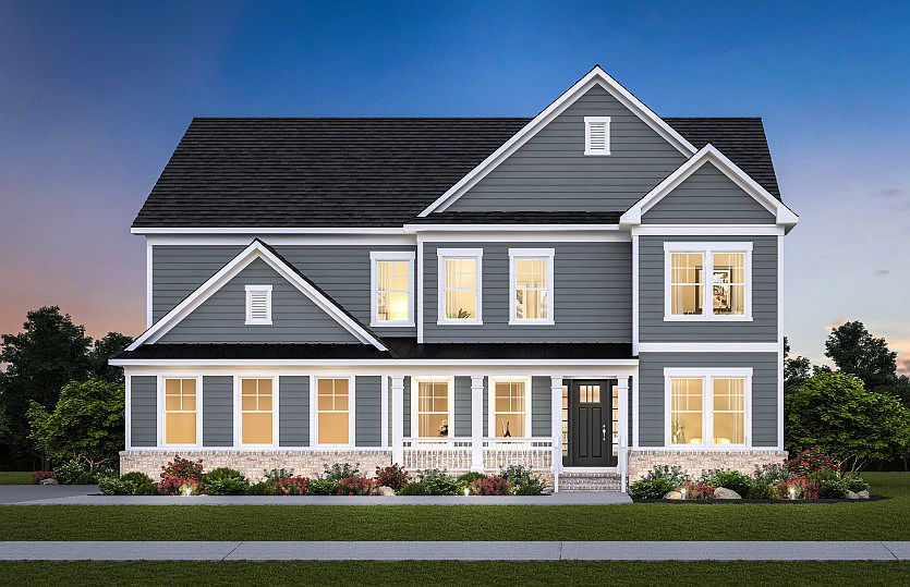 Deer Valley Exterior Rendering - Elevation 1 at Bull Run in Centreville, VA.