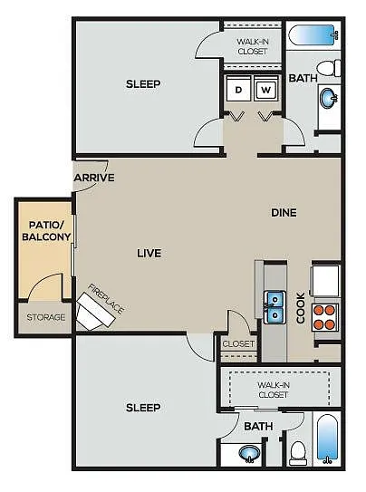 Floor plan D1P
