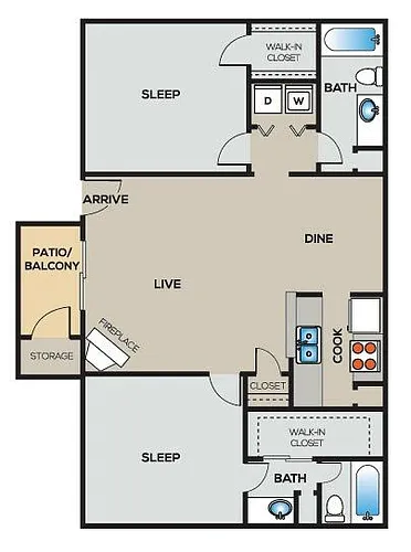 Floor plan D1P