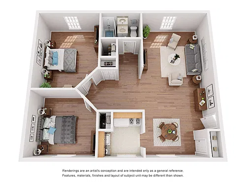 Floor plan 2 Bedroom