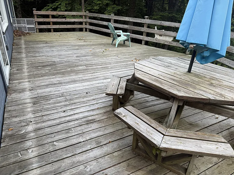 Back Deck overlooking pond