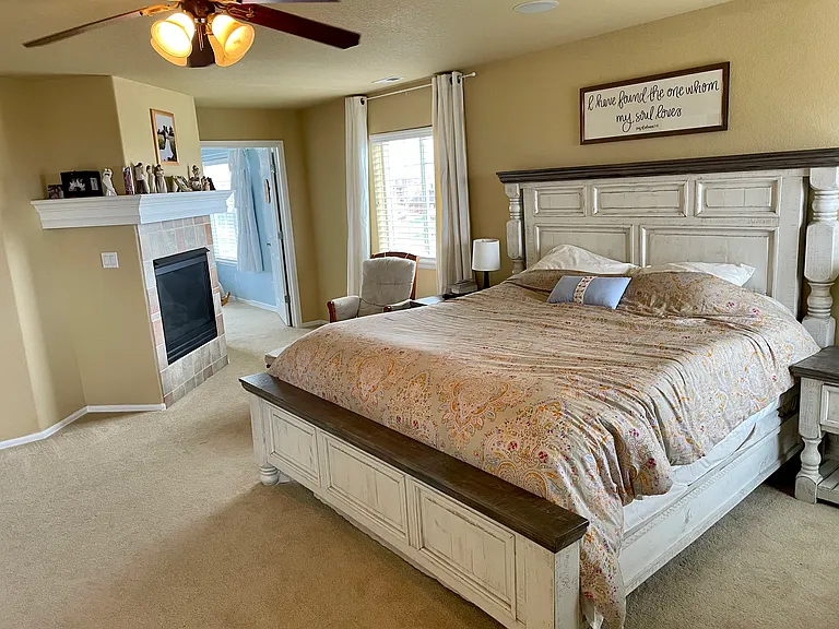 Master Bedroom (with fireplace and nursery)