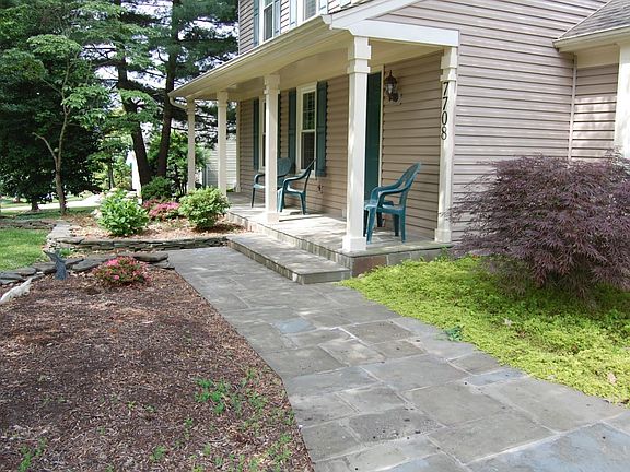Wide Flagstone Walkway