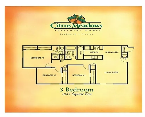 Floor plan Three Bedroom