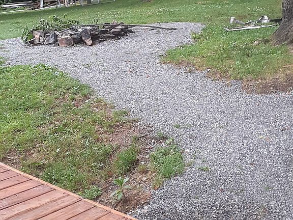Firepit and large shed