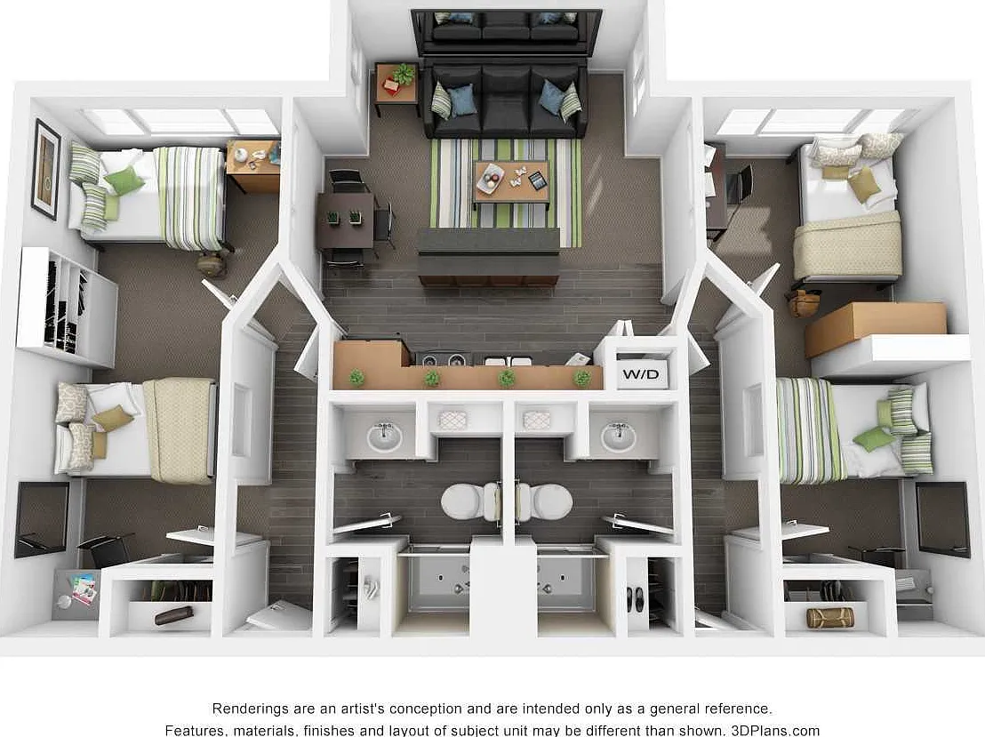 Sterling Boulder Student Shared Bedroom Living — Photo 3