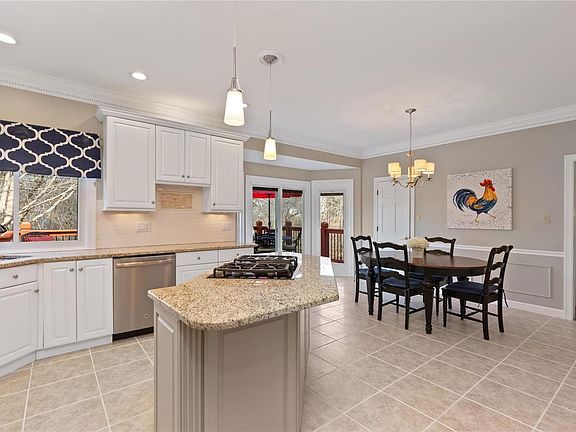 French Doors open to large deck