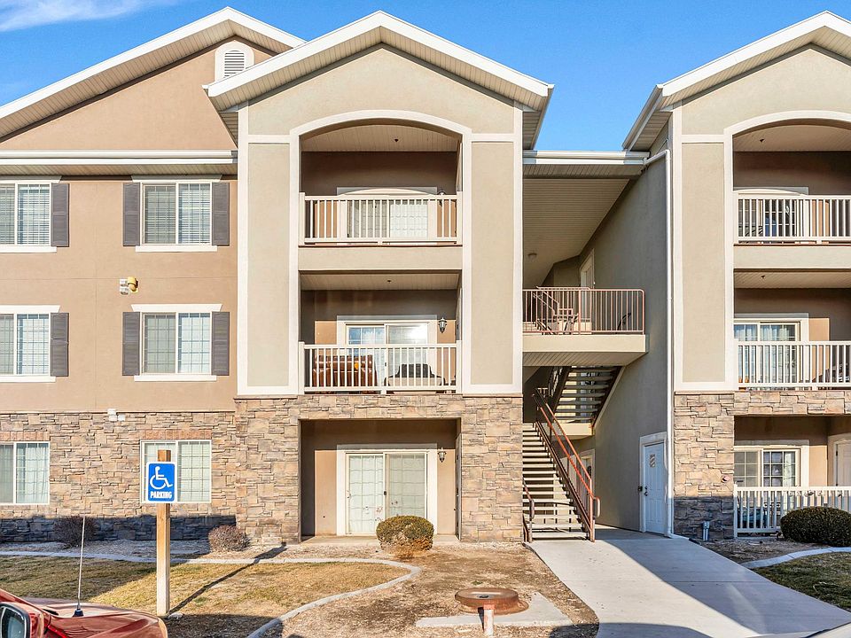 Front of building, unit is located in the back of the building, providing privacy