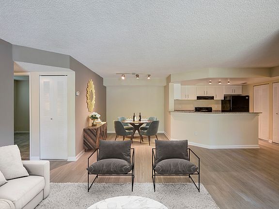 Virtually Staged Living Room and Dining 2