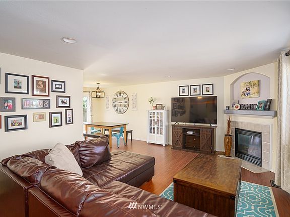 Living Room with gas fireplace.