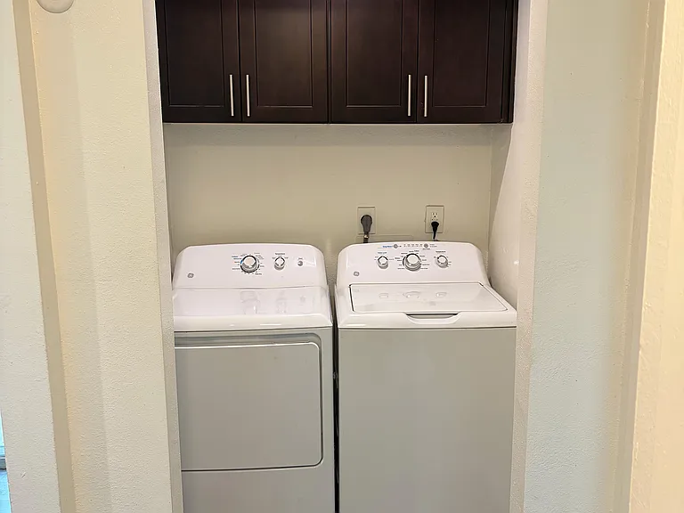 In-unit laundry with storage