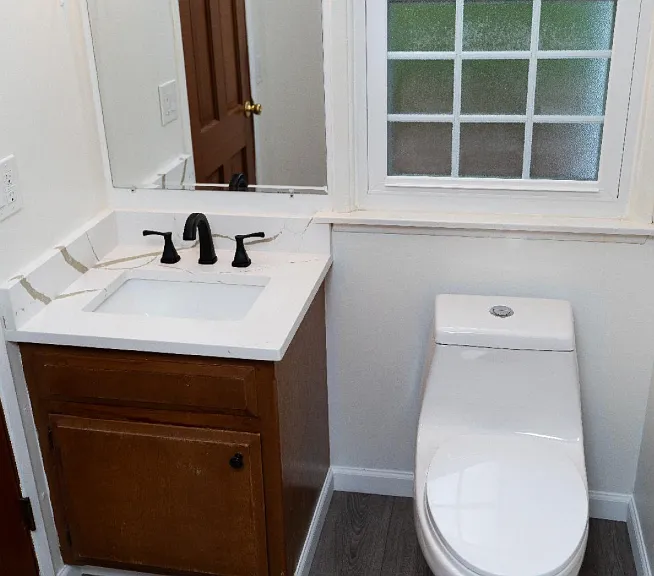 master suite toilet and sink