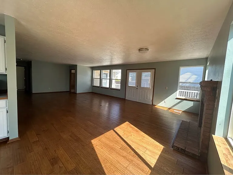 Living room from kitchen view