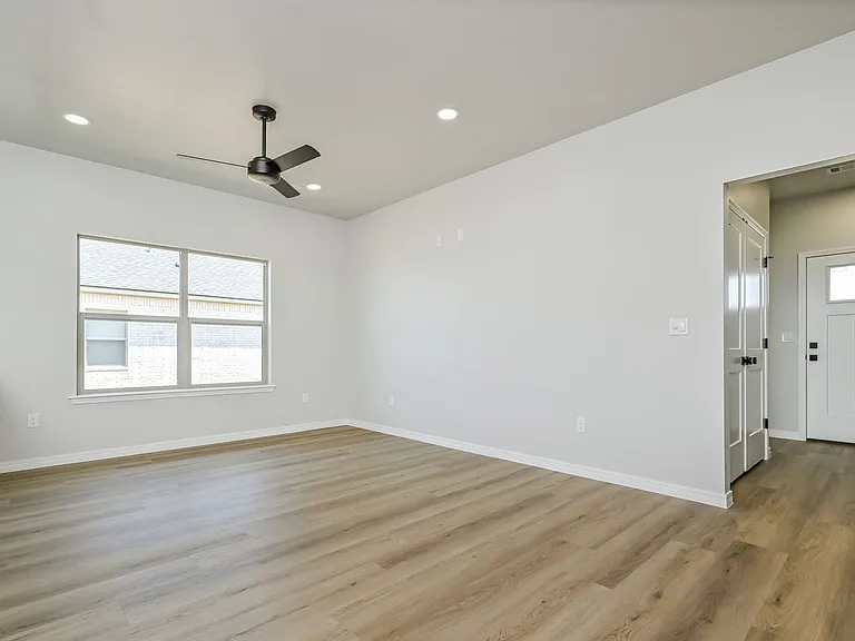 Living room looking from dining area.