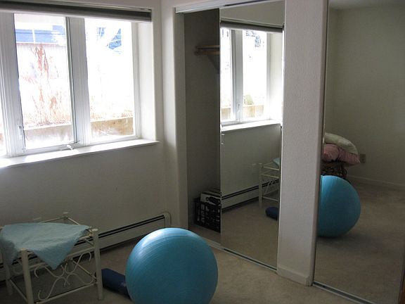 2nd bedroom, mirror closets