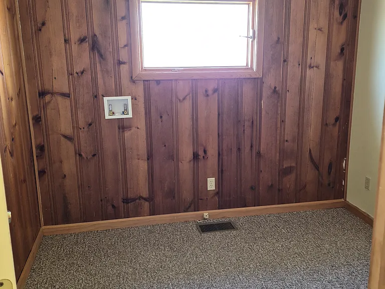 First bedroom with options of a office or laundry room with hookups