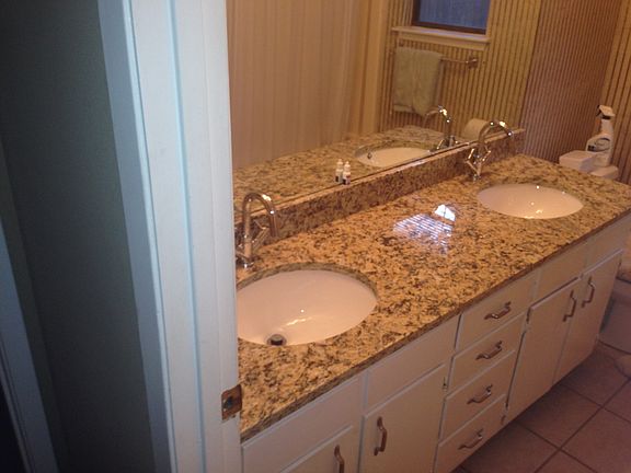 Hall bath vanity