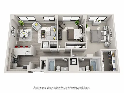 Floor plan 2/2/A-RX2