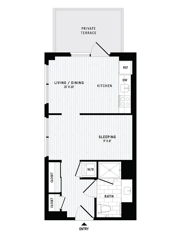 Floor plan A6 - Studio Suite Penthouse