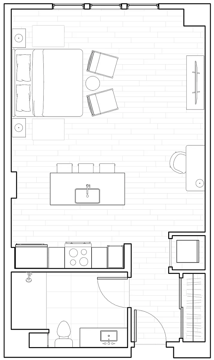 Floor plan STUDIO