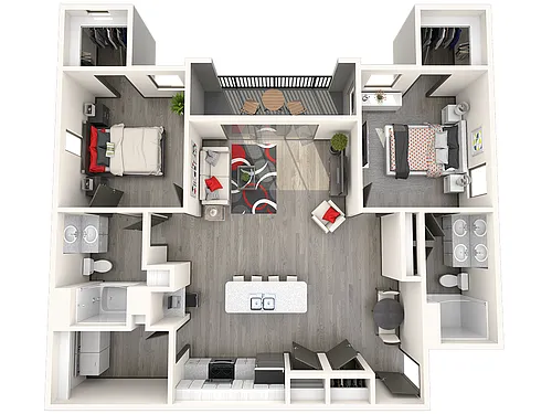 Floor plan 2X2