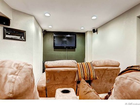 Media Room in Finished Basement