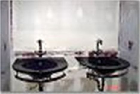 Glass Cobalt Blue Vessel Wasll-Mount Sinks