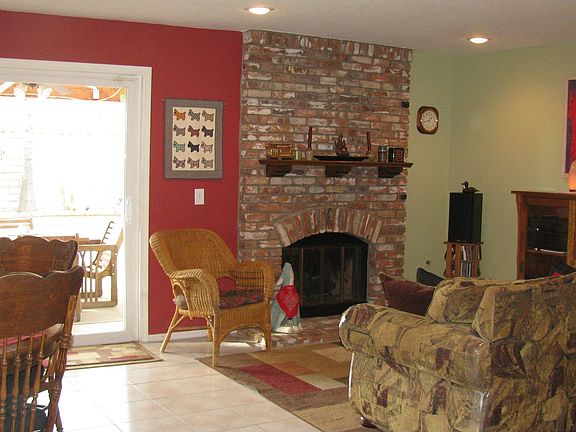 Fireplace in family room