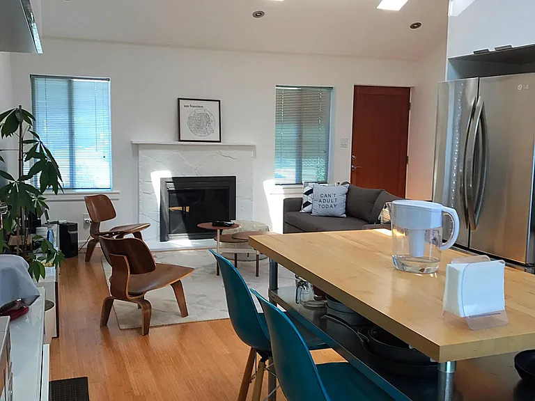kitchen / dining and living area