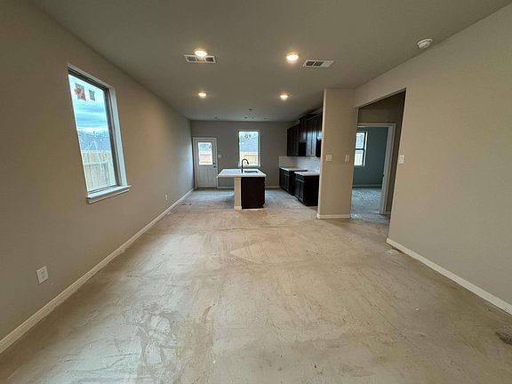 Construction progress - open concept living space