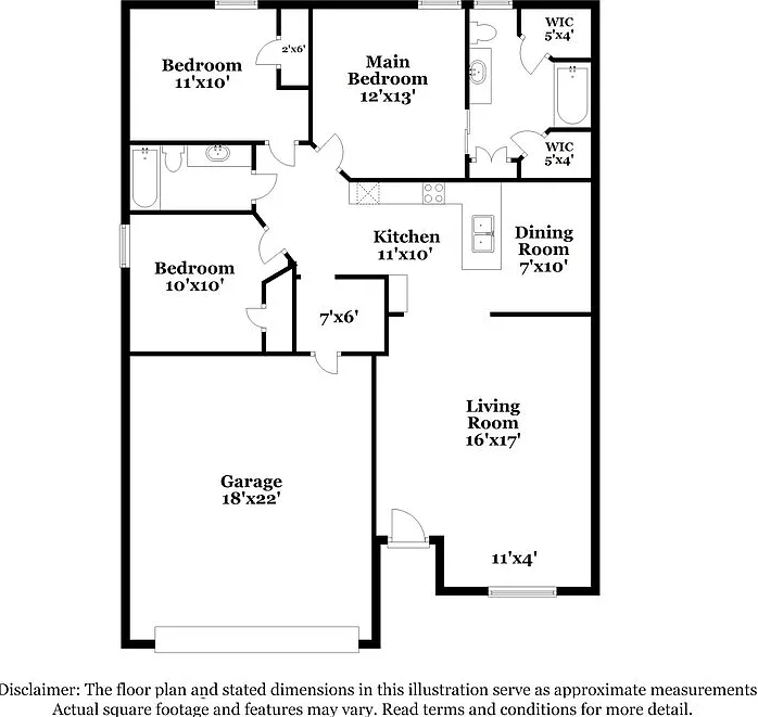 3 bed, 2.0 bath, 1327 sqft, $2,065 — Photo 2